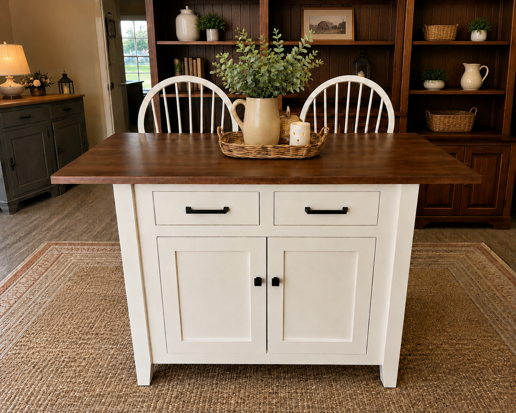 Amish-J83SP-CT63 Maple Amish Island 3 piece set