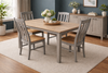 J31-2S Amish Made Table Set-Pewter and Harvest Pine Stain