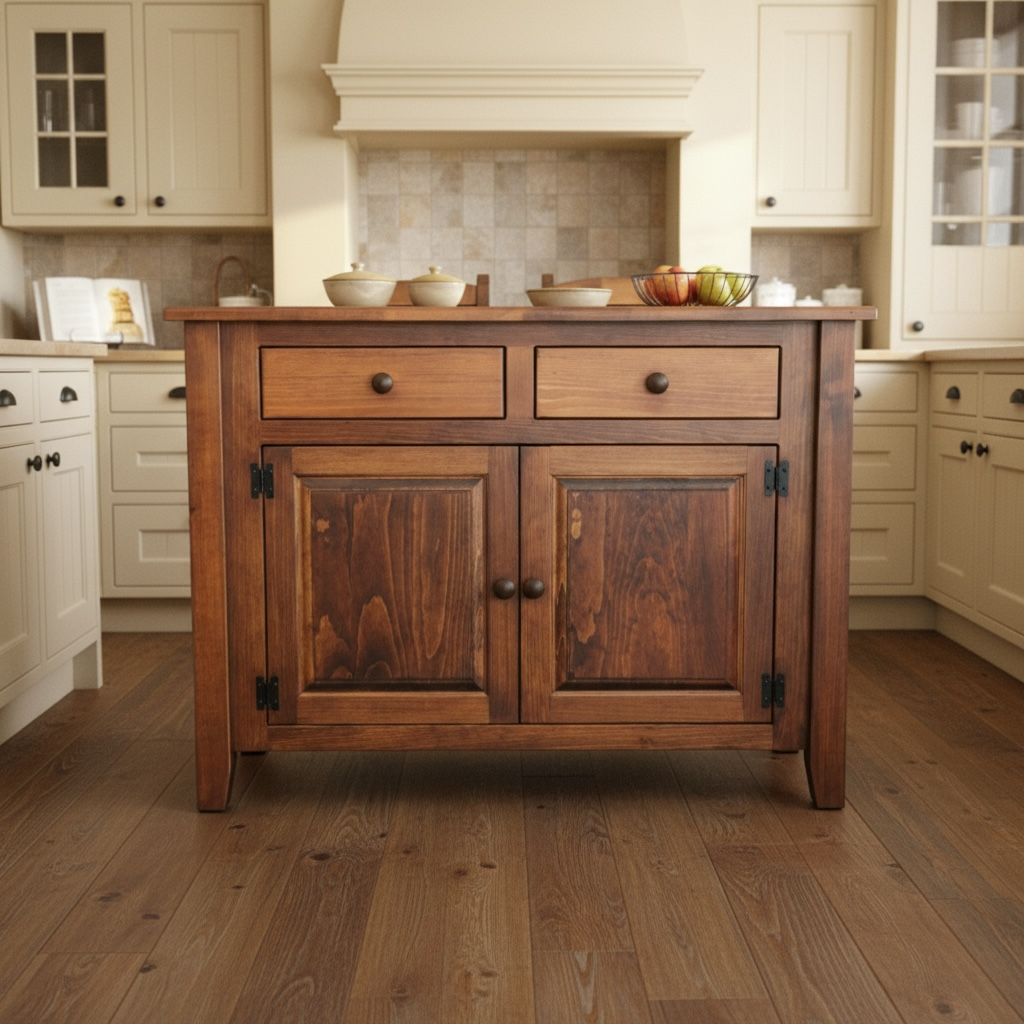 J83-BP-Amish 4' Island-Cherry