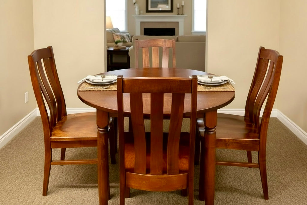 J-36-Amish Made Table Set 43-Michael's Cherry