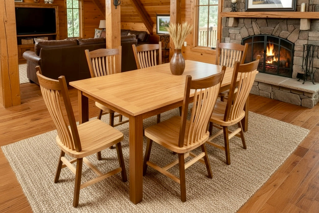 RP6MW-Amish Made Table Set 31-Maple/Walnut