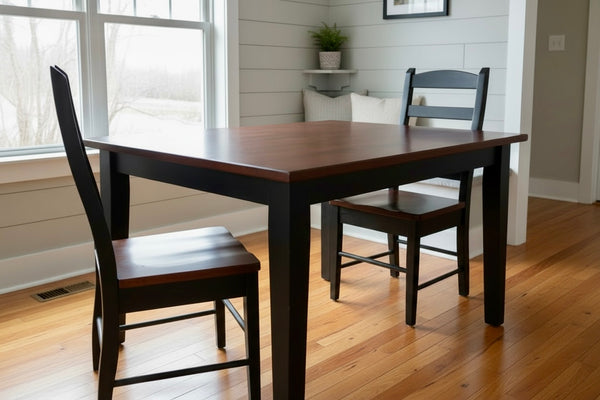 J-30-Amish Made Table Set 23-Black with Michael's Cherry