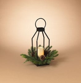 18"H Holiday Metal Lantern