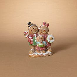 6.69"H Resin Gingerbread Family