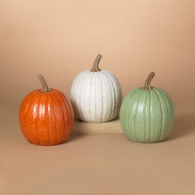 11"H Resin Harvest Pumpkin