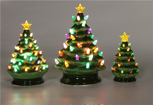 Ceramic Tree with Multi Light Ornament - Small
