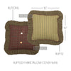 Tea Cabin Pillow Cover Fabric Ruffled