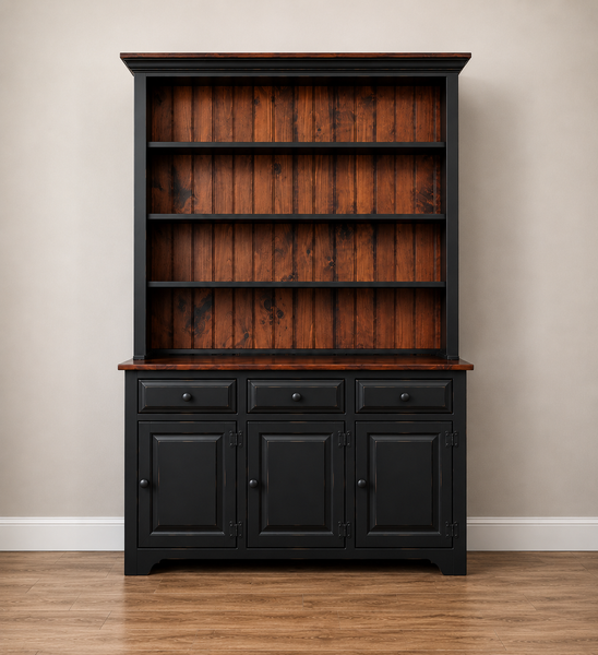 Hutch-J6 Open - Black with Michael's Cherry