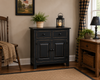 Microwave Cabinet - Black