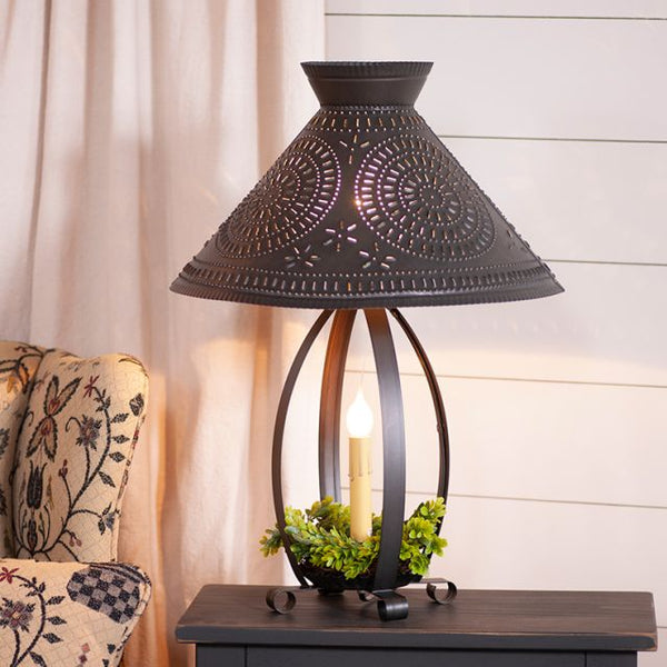 Betsy Ross Lamp with Chisel Shade in Kettle Black