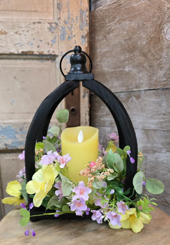 Buttercup Wildflowers Candle Ring 4.5”