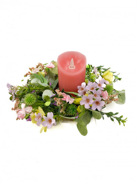 Buttercup Wildflowers 6.5" Candle Ring