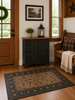 Amish-Made Pine Cabinet-Black with Special Walnut