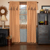 Maisie Panel with Attached Scalloped Layered Valance Set of 2