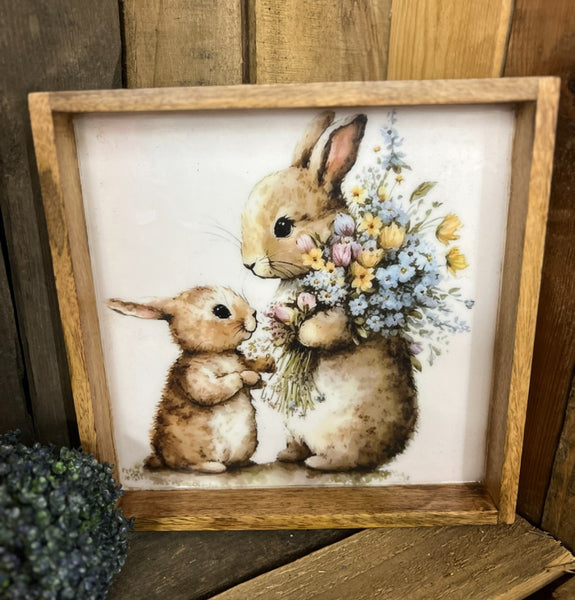 Bunnies Wooden Tray