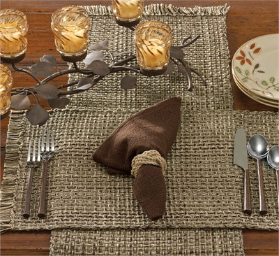 Tweed Table Runner - Espresso