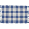 Wicklow Check Placemats - China Blue - Set of 4