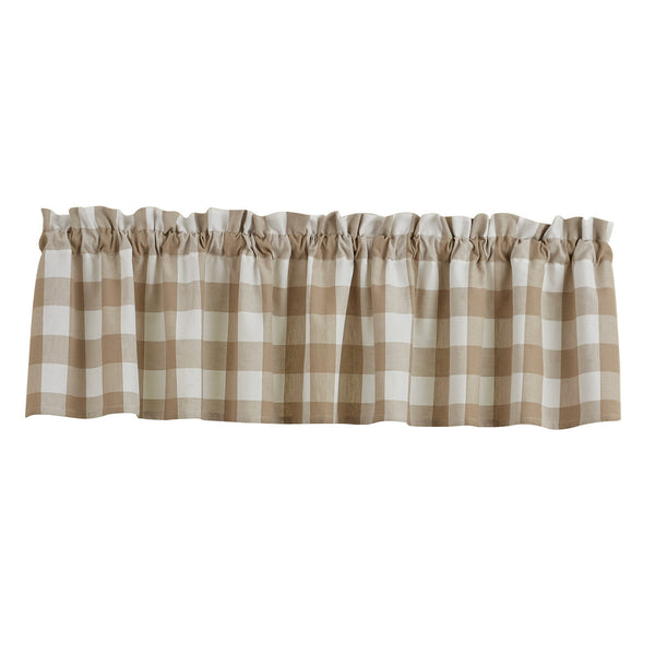 Wicklow Check Valance - Natural