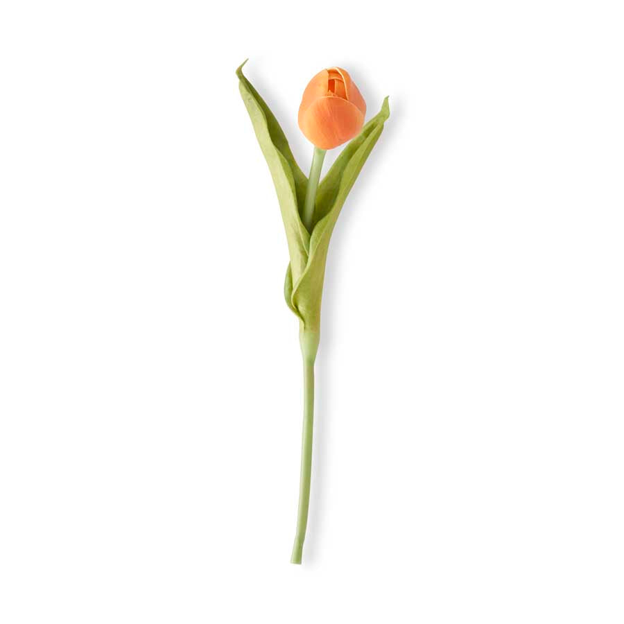 Orange Real Touch Mini Tulip Stem