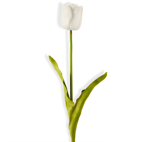 Large White Real Touch Tulip