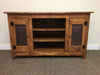 48" Or 60" TV Stand with Copper Star Tin Panels