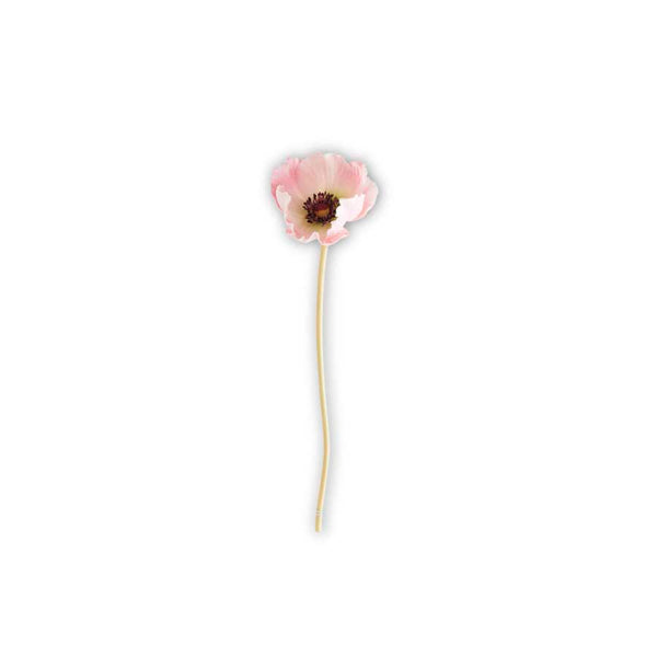Pink Real Touch Mini Poppy Stem