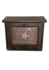 Bread Box with Copper Star Tin Panel