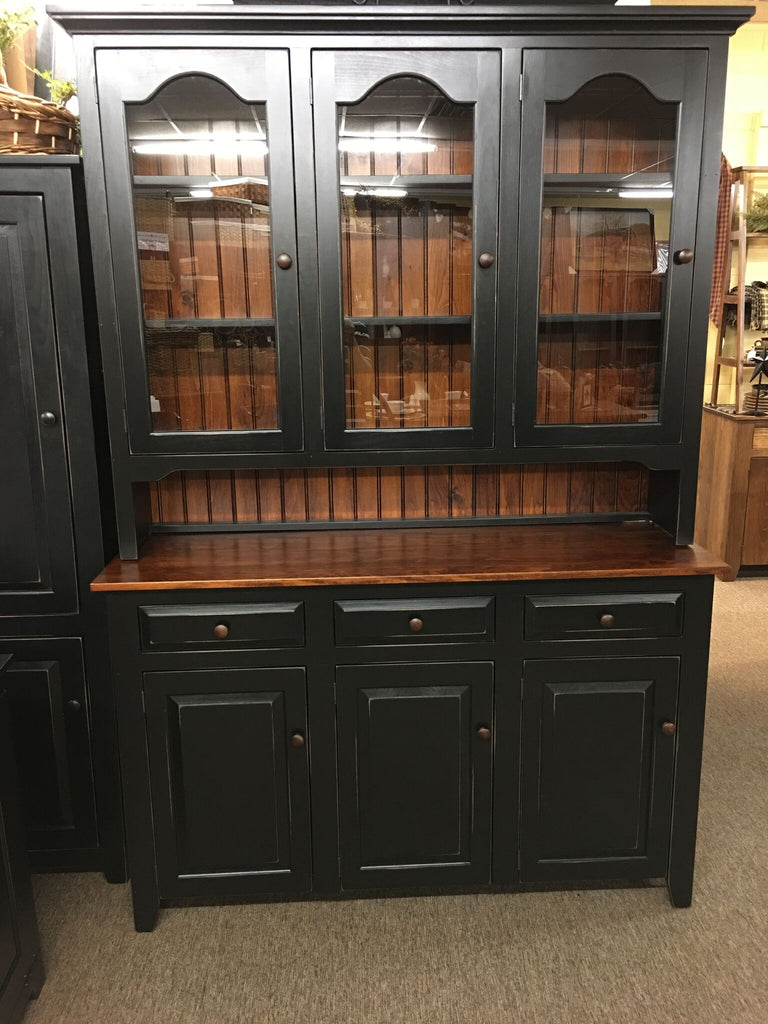 Hutch-CT136 Classic XL with 3 Doors-Black with Michael’s Cherry