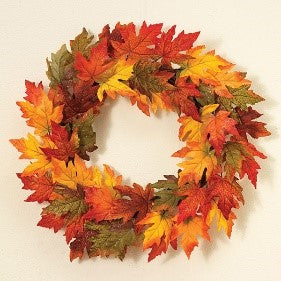 24" Maple Leaf Wreath