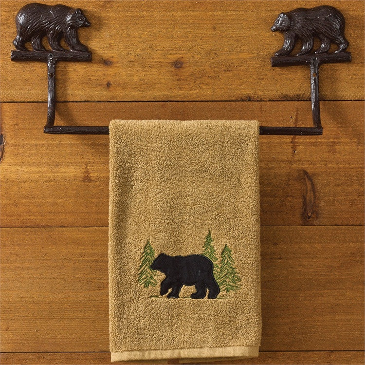 Cast Bear Towel Bar