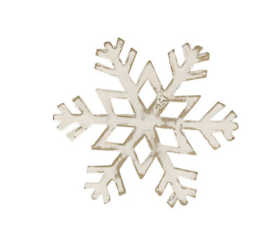 Snowflake Napkin Ring White