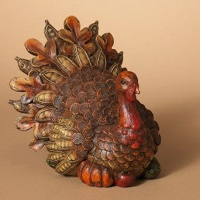 9.1"L Resin Harvest Turkey