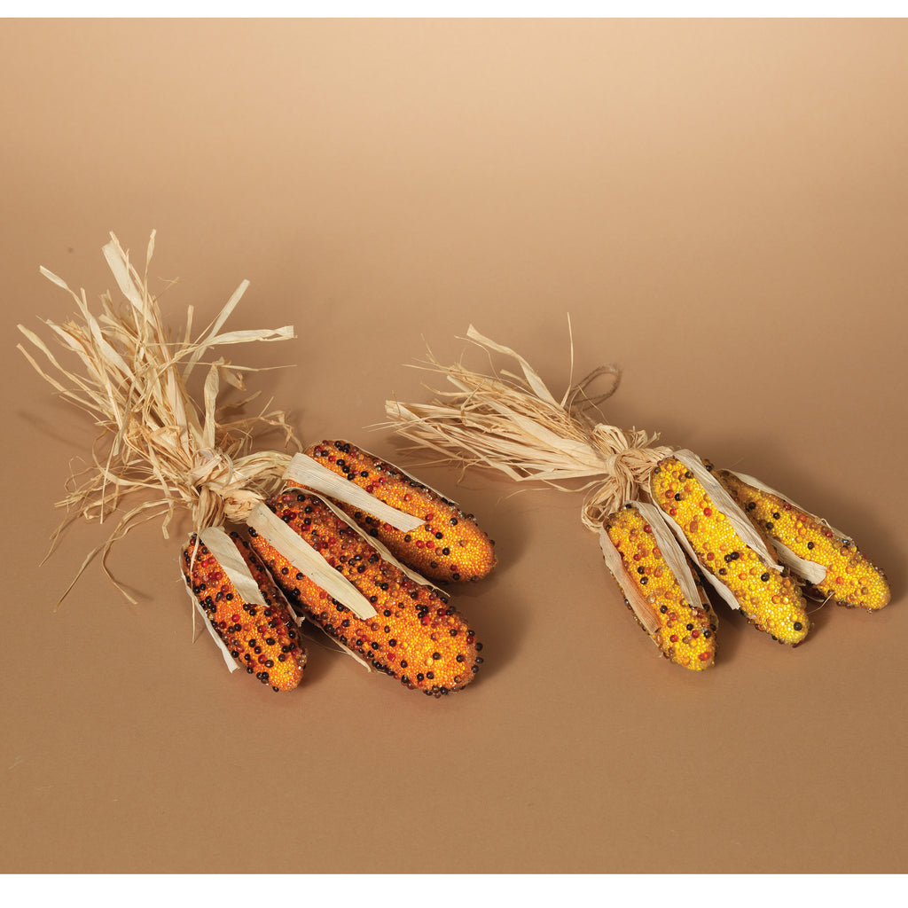 12" Glass Beaded Corn Bundle