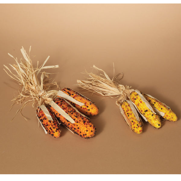 12" Glass Beaded Corn Bundle