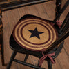 Potomac Jute Applique Star Chair Pads - Set of 6