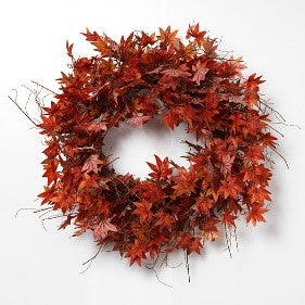 34"D Harvest Maple Leaf Wreath