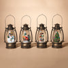 9.5"H Battery Operated Lighted Holiday Scene Spinning Water Globe Lantern