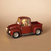 8.75"L Battery Operated Lighted Spinning Water Globe Truck with Holiday Scene & Timer