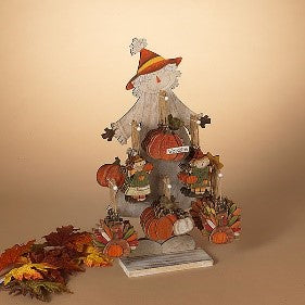 5.2"H Wood Harvest Ornament