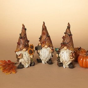 8.8"H Resin Harvest Gnome Figurine