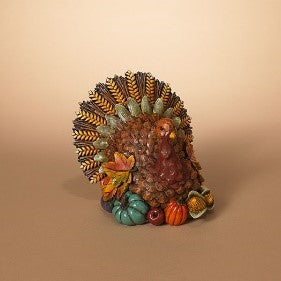 8.6"L Resin Turkey Figurine