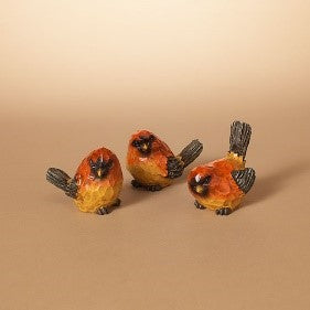 3.9"L Resin Bird Figurine, 3 Asst.