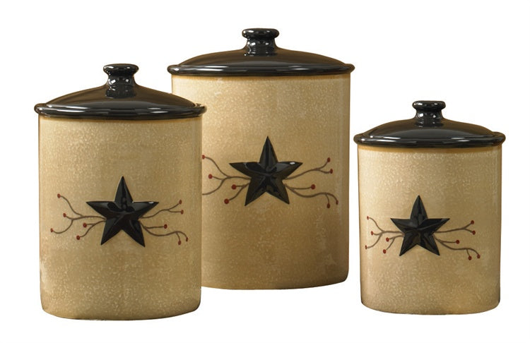 Star Vine Canisters (set of 3)