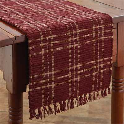 Sturbridge Chindi Table Runner-Wine