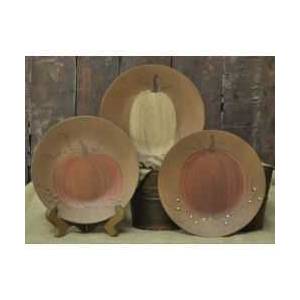 Classic Pumpkin Plates, 3 Asst.