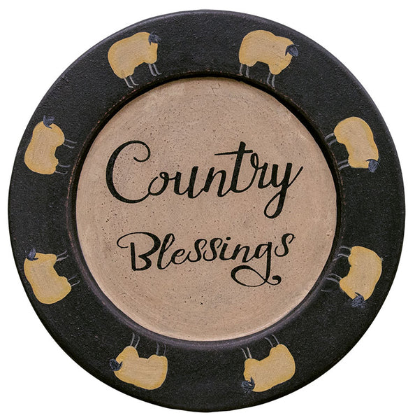 Country Blessings Sheep Plate