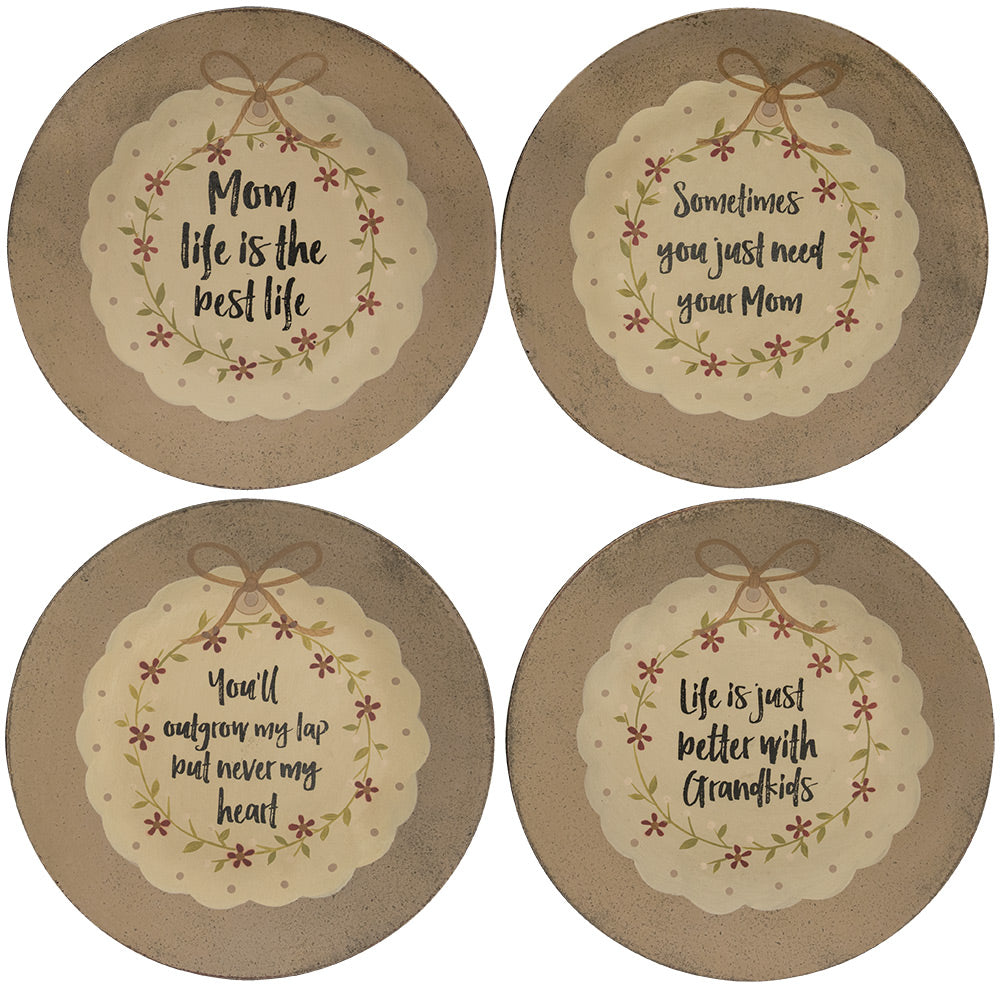 Mom Life Plate-4 Assorted