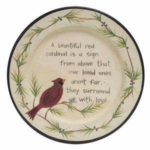 Loved One Cardinal Plate