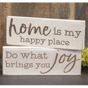 Home Is My Happy Place Rectangle Block