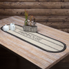 Sawyer Mill Charcoal Creme Farmhouse Jute Braided Oval Table Runner